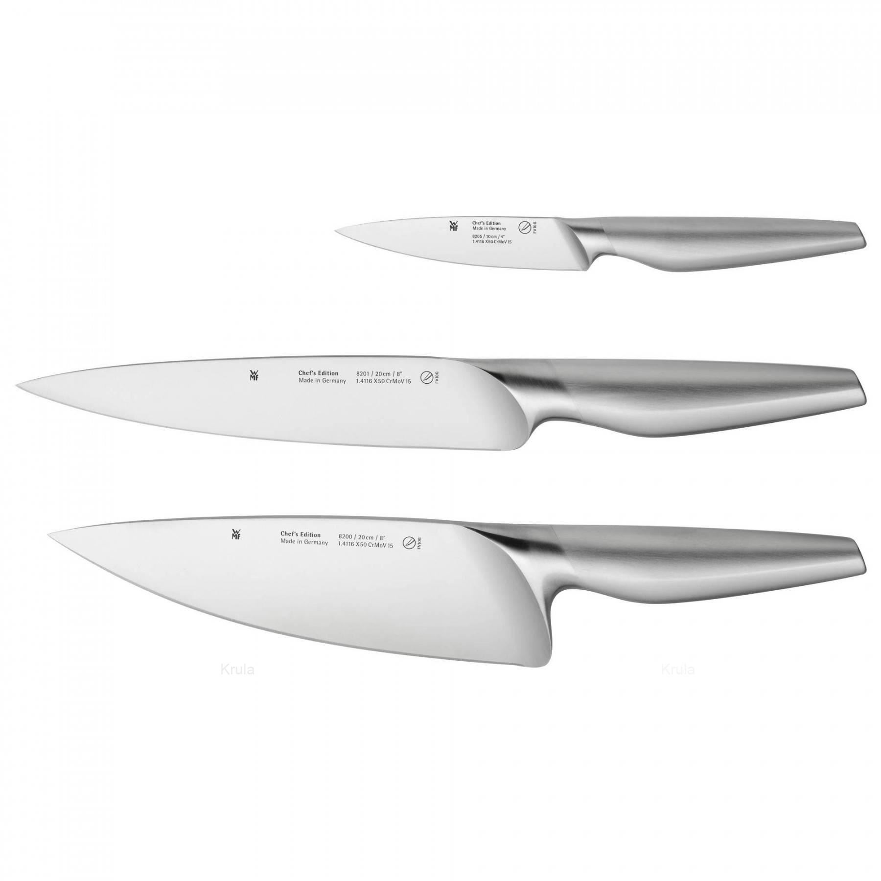 Sada kuchařských nožů Chef's Edition, Performance Cut, 3 ks - WMF
