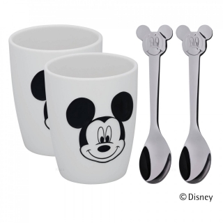 Šálky a lžičky o velikosti M, © Disney Mickey Mouse, 4 ks - WMF