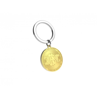 Klíčenka s přívěskem se symbolem Bitcoinu - MTM Gifts