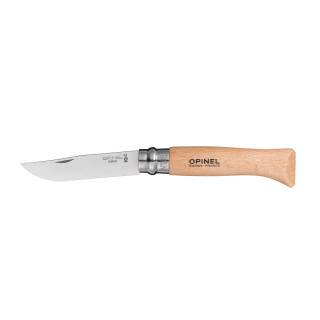 Zavírací nůž N°08 Stainless Steel, 8.5 cm, blistr - Opinel