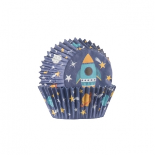 Košíčky a dekorace cupcaků s motivem vesmíru Cupcake Cases, 48 ks - Mason Cash