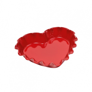 Forma ve tvaru srdce, červená Burgundy - Emile Henry