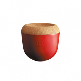 Miska na skladování česneku, 1 l, červená Burgundy - Emile Henry