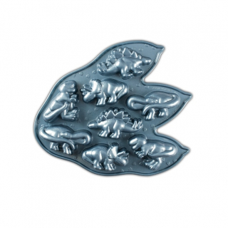 Forma na minidezerty ve tvaru dinosaurů, 8 ks, Modro šedá - Nordic Ware