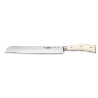 Nůž na chleba Classic Ikon créme dvojitě vroubkovaný, 23 cm, dárkové balení - Wüsthof Dreizack Solingen