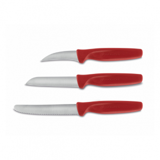 Sada nožů na zeleninu Create Collection, 3 ks, červená - Wüsthof Dreizack Solingen